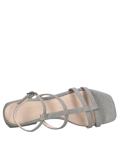 Sandali in tessuto microglitter LORENZO MARI | SAMU 03 MICROGLITTERARGENTO